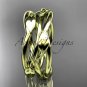 14kt yellow gold leaf and vine wedding ring,wedding band ADLR350G