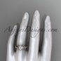 14k rose gold diamond engagement ring with a Forever One Moissanite center stone ADLR231