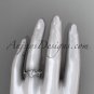 14k white gold diamond leaf and vine diamond engagement ring ADLR231
