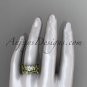 14k yellow gold diamond engagement set with a Forever One Moissanite center stone ADLR238