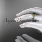 14kt yellow gold diamond engagement ring with a Black Diamond center stone ADLR240