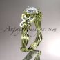 14kt yellow gold diamond leaf and vine wedding ring,engagement ring ADLR251