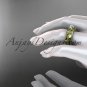 14kt yellow gold diamond engagement ring with a Forever One Moissanite  center stone ADLR253