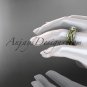 14kt yellow gold diamond engagement ring with a "Forever Brilliant" Moissanite center stone ADLR264