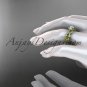 Unique 14kt yellow gold diamond floral leaf and vine wedding ring, engagement ring ADLR270