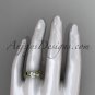 14kt yellow gold engagement ring with a Forever One Moissanite center stone ADLR273