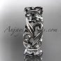 14kt white gold diamond leaf and vine butterfly wedding ring, engagement ring, wedding band ADLR144