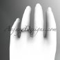 14k white gold diamond vine and leaf wedding ring,engagement ring ADLR178