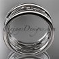 Platinum leaf and vine wedding ring,engagement ring,wedding band ADLR293