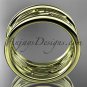14kt yellow gold leaf and vine wedding ring,engagement ring,wedding band ADLR293