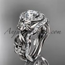 Platinum diamond unique engagement set, wedding set ADLR300