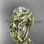 14kt yellow gold diamond unique engagement set wedding set ADLR300