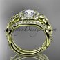 14kt yellow gold diamond unique engagement set wedding set ADLR300
