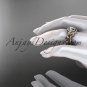 14kt rose gold diamond unique engagement set ADLR300