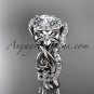 14kt white gold diamond unique engagement set wedding set ADLR300