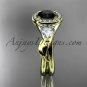 14kt yellow gold diamond unique engagement ring, wedding ring ADLR314