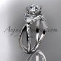 Unique platinum diamond wedding ring, engagement ring ADLR318