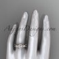 14kt rose gold diamond engagement ring, wedding band ADLR321