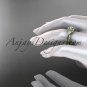 Unique 14kt yellow gold diamond engagement ring, wedding band ADLR320
