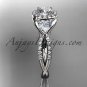 Platinum diamond engagement ring,wedding band ADLR321
