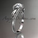 Unique 14kt white gold engagement ring ADLR322