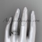 Unique 14kt white gold engagement ring ADLR322