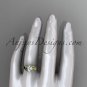 14kt yellow gold engagement ring with a Forever One Moissanite center stone ADLR322