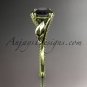 Unique 14kt yellow gold engagement ring with a Black Diamond center stone ADLR322