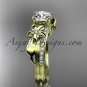 14kt yellow gold diamond leaf and vine wedding ring, engagement ring ADLR331