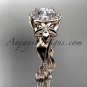 14kt pink gold diamond unique engagement ring,wedding ring ADLR327