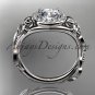 Platinum diamond unique engagement ring,wedding ring ADLR327