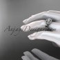 Platinum diamond unique engagement ring,wedding ring ADLR327