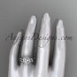 Platinum diamond unique engagement ring,wedding ring ADLR327