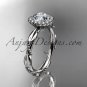 14kt white gold diamond leaf and vine wedding ring, engagement ring ADLR337