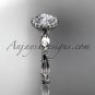 14kt white gold diamond leaf and vine wedding ring, engagement ring ADLR337
