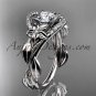 Platinum diamond unique engagement ring, wedding ring ADLR326