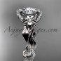 Platinum diamond unique engagement ring, wedding ring ADLR326