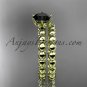 14k yellow gold diamond wedding ring, engagement set with a Black Diamond center stone ADLR34S