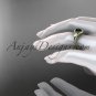 14kt yellow gold diamond engagement ring with black diamond center stone ADLR334