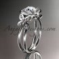 Platinum diamond unique butterfly engagement ring, wedding ring ADLR330
