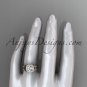 14kt rose gold diamond unique butterfly engagement ring,wedding ring ADLR330