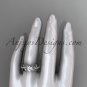 14kt white gold diamond leaf and vine wedding ring,engagement ring ADLR329