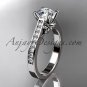 Platinum diamond unique engagement ring,wedding ring ADER134
