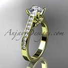 14kt yellow gold diamond unique engagement ring,wedding ring ADER134