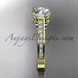 14kt yellow gold diamond unique engagement ring,wedding ring ADER134