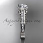 14kt white gold diamond unique engagement ring,wedding ring ADER134