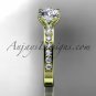 14kt yellow gold diamond unique engagement ring,wedding ring ADER142