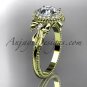 14kt yellow gold diamond unique engagement ring,wedding ring ADER157