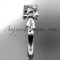 14kt white gold diamond unique engagement ring, wedding ring ADER154