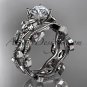 platinum diamond leaf and vine wedding ring,engagement ring,engagement setADLR151